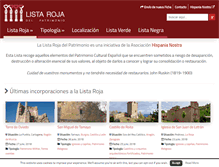Tablet Screenshot of listarojapatrimonio.org